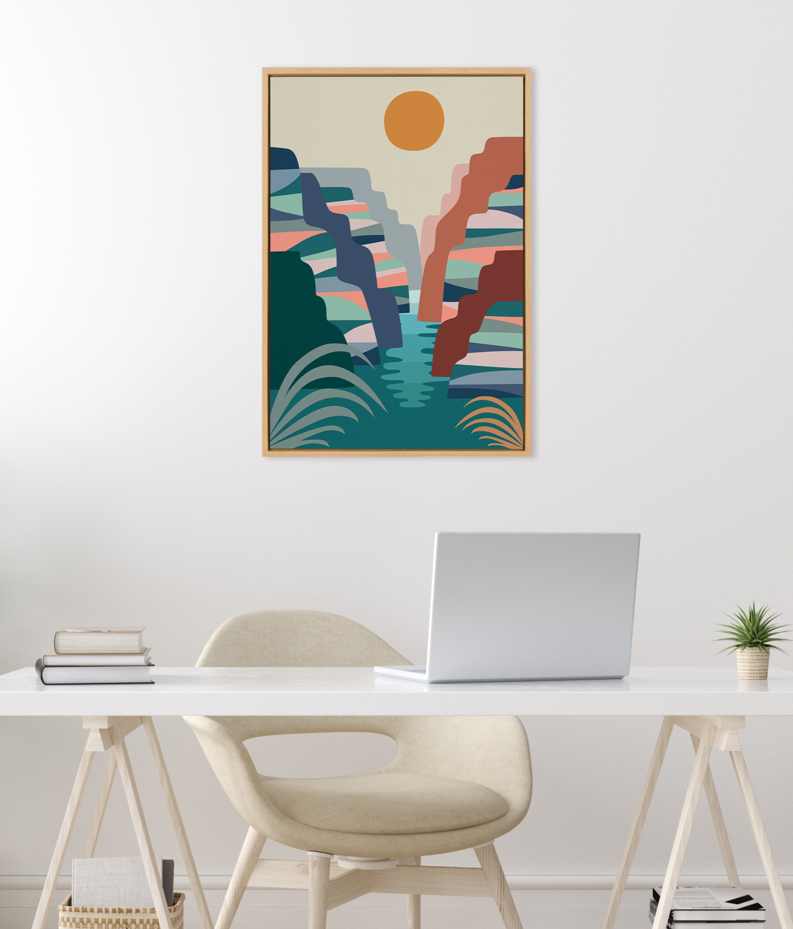 Sylvie Grand Canyon Framed Canvas by Rachel Lee