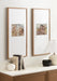 Wall Frame Brown 14x30 matted to 8x10 6