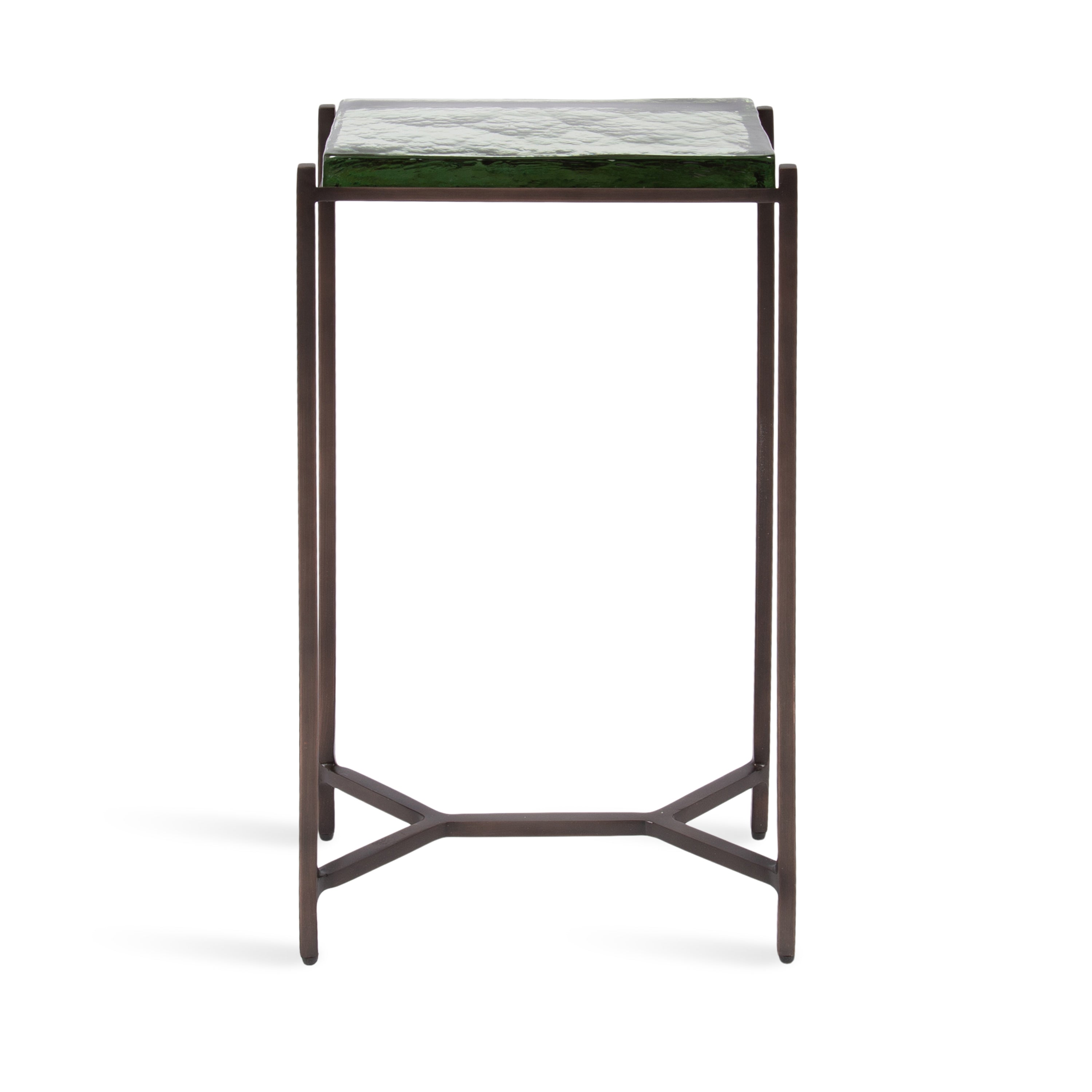 Side Table 12x7x22 Green Bronze 5