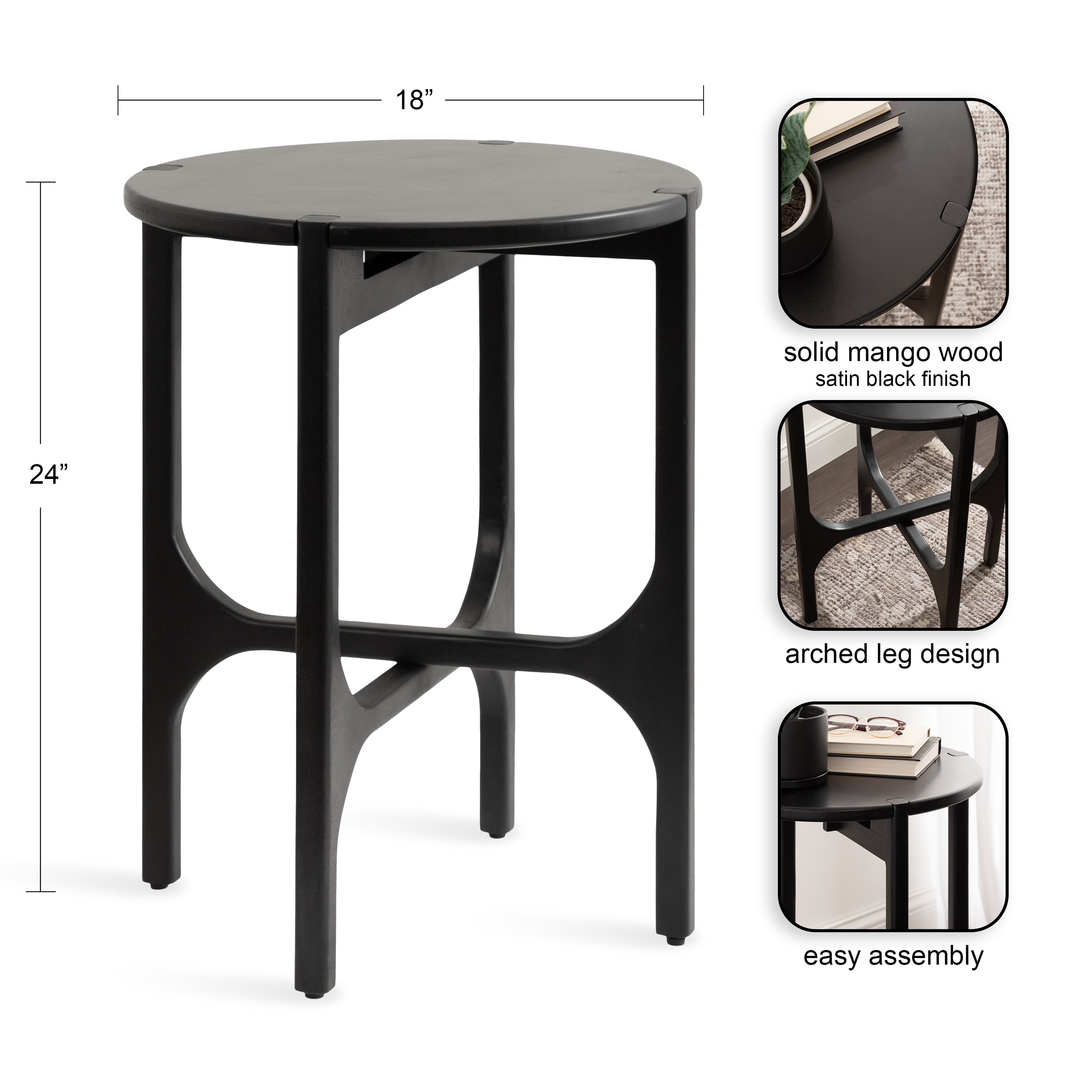 Kroscove Wood Side Table