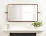 Rectangle Mirror 20x41 Gold 7