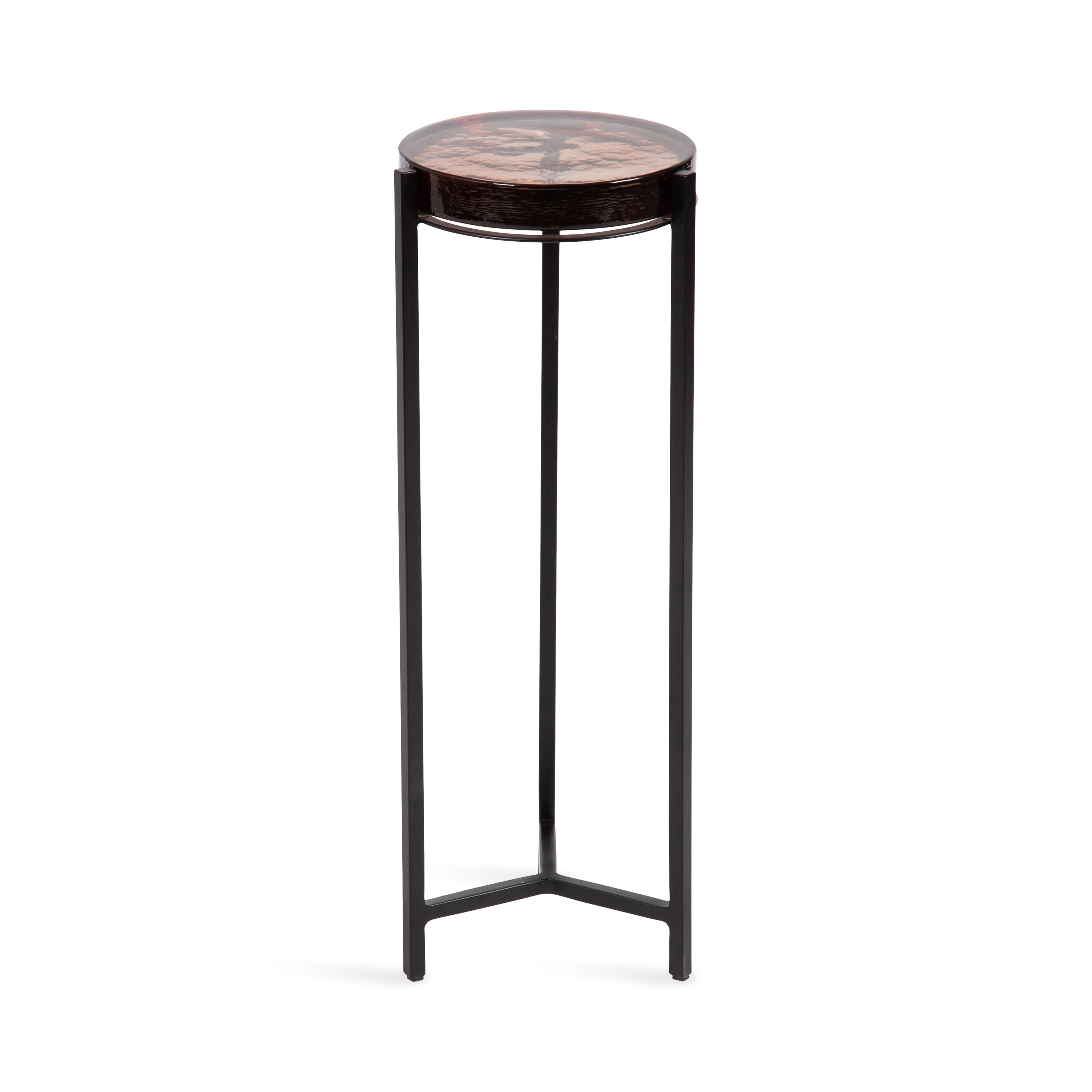 Drink Table Orange Black 9x9x23 1