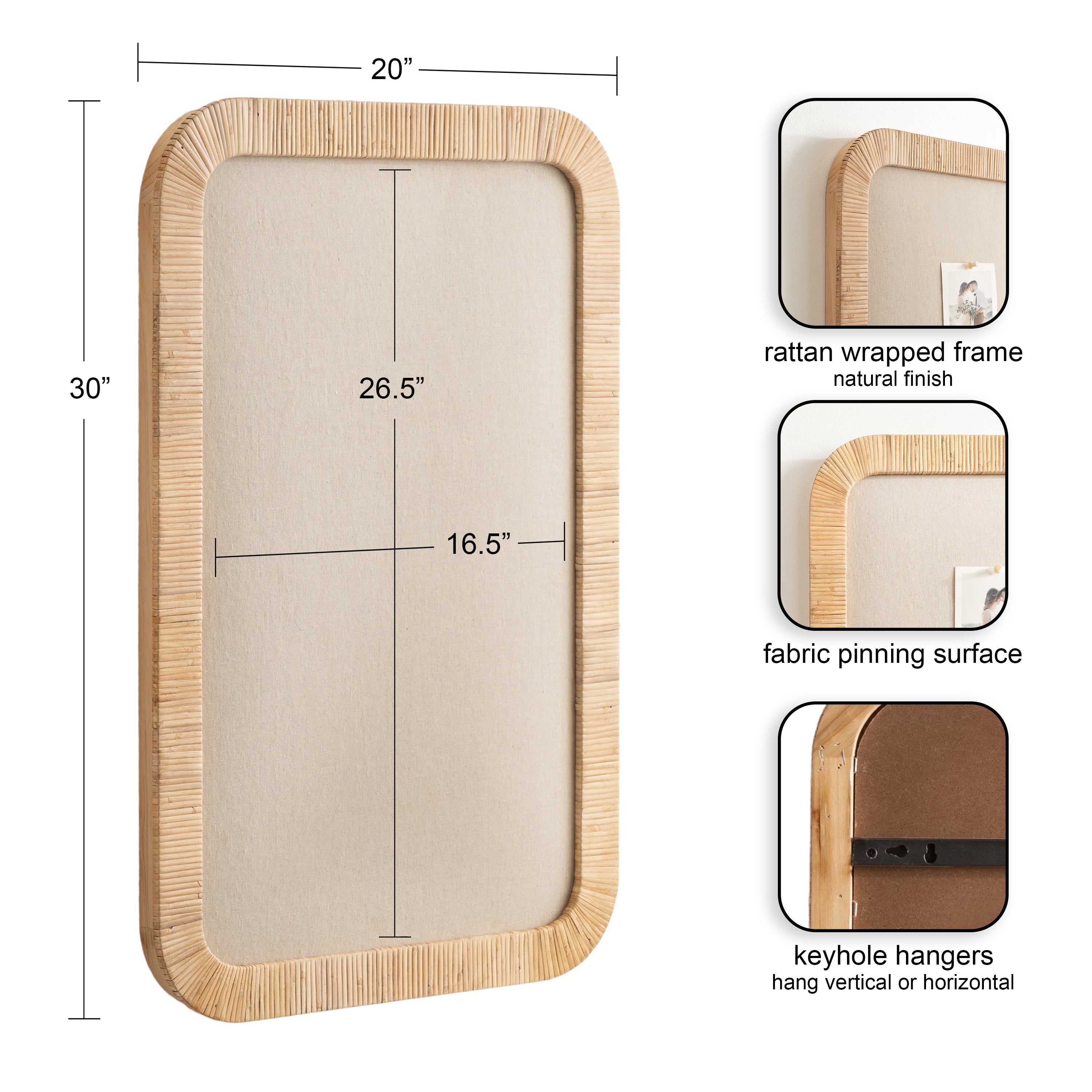 Pinboard 20x30 Natural 2