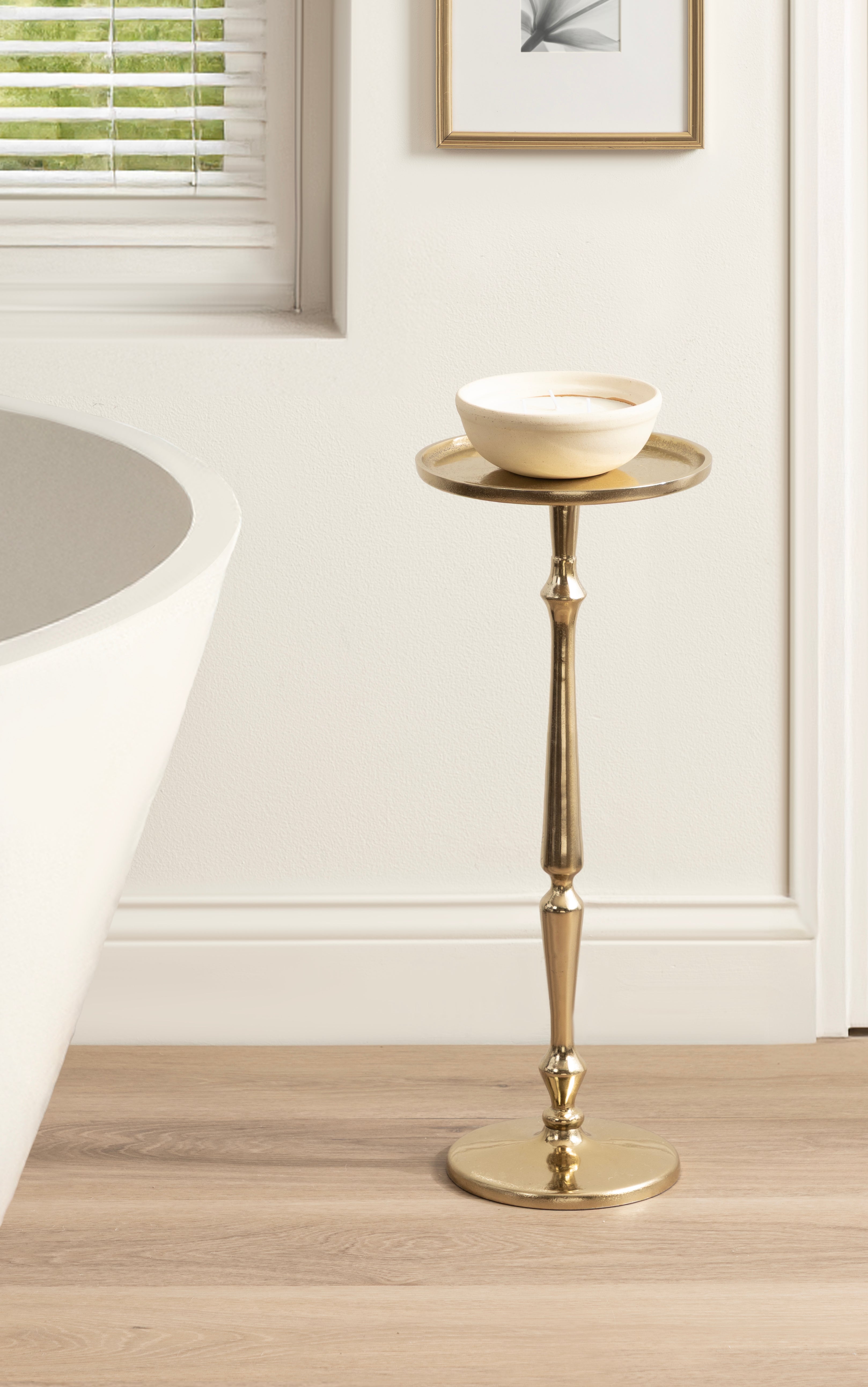 Drink Table Gold 9x9x22 7