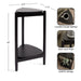 Side Table 12x13x24 Black 2