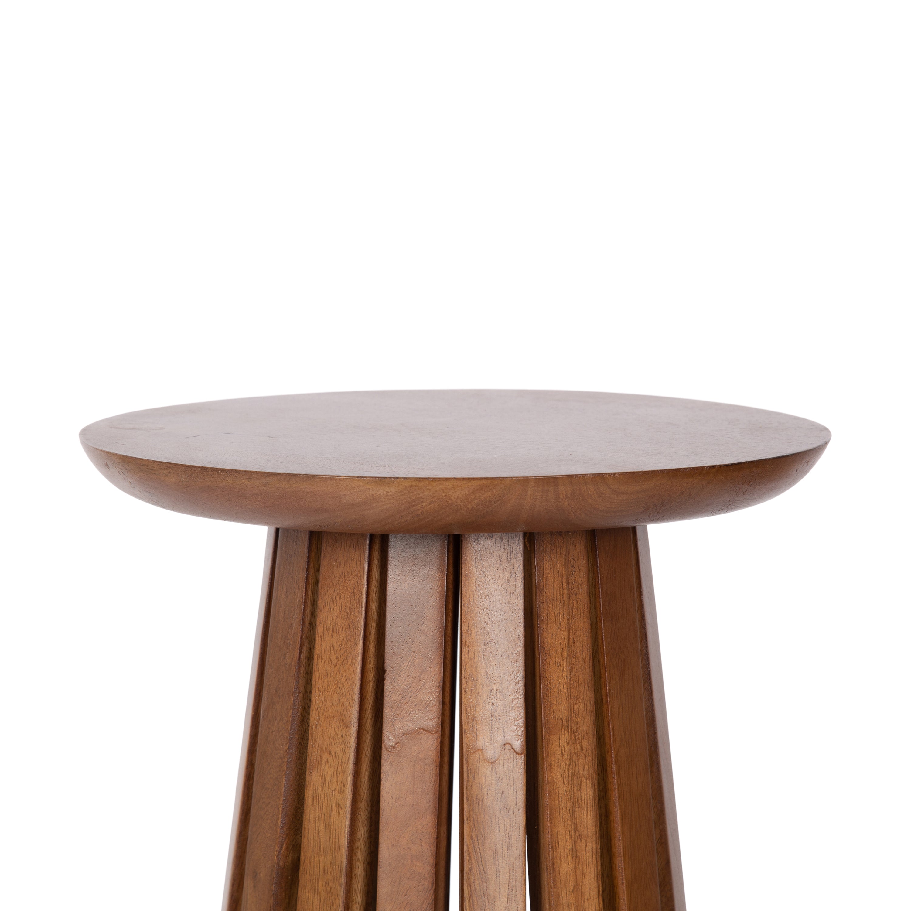 Drink Table Walnut Brown 12x12x22 3