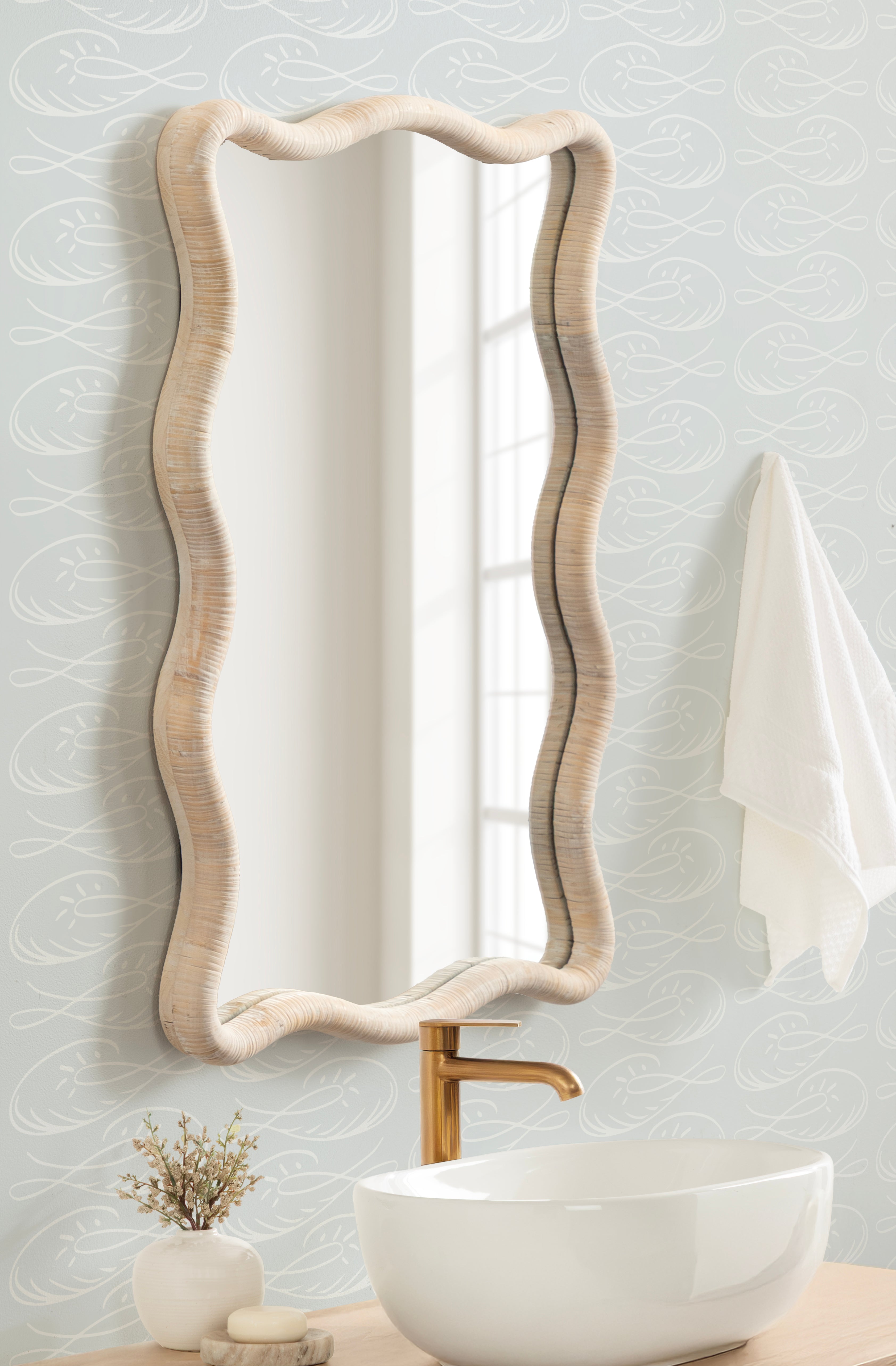 Rectangle Mirror 24x36 White 7