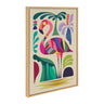 Sylvie MCM Flamingo Framed Canvas by Rachel Lee