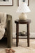 Side Table Dark Brown 16x16x24 7