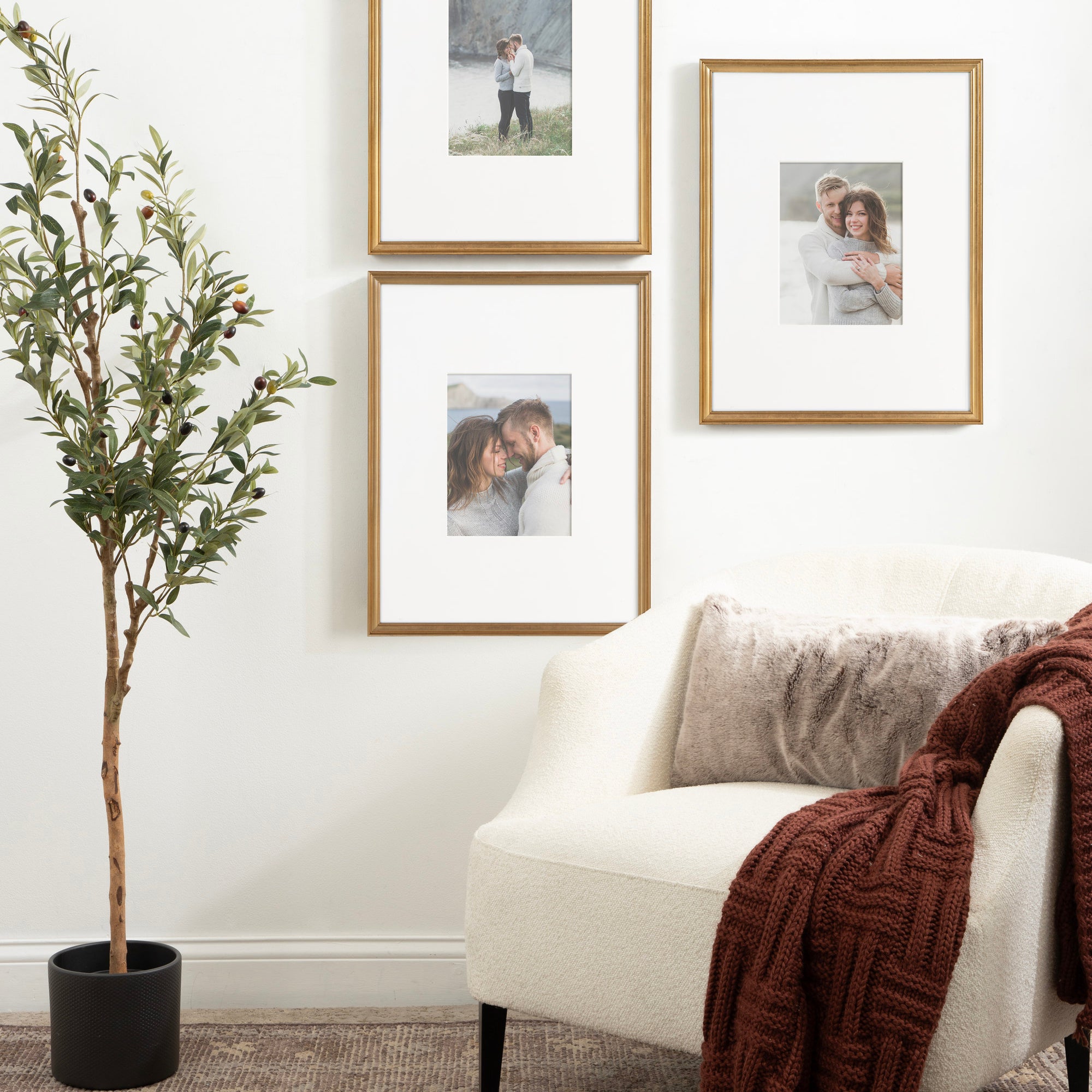 Wall Frame 16x20 matted to 8x10 Gold 8