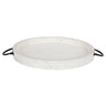 Marmora Wood and Metal Round Tray