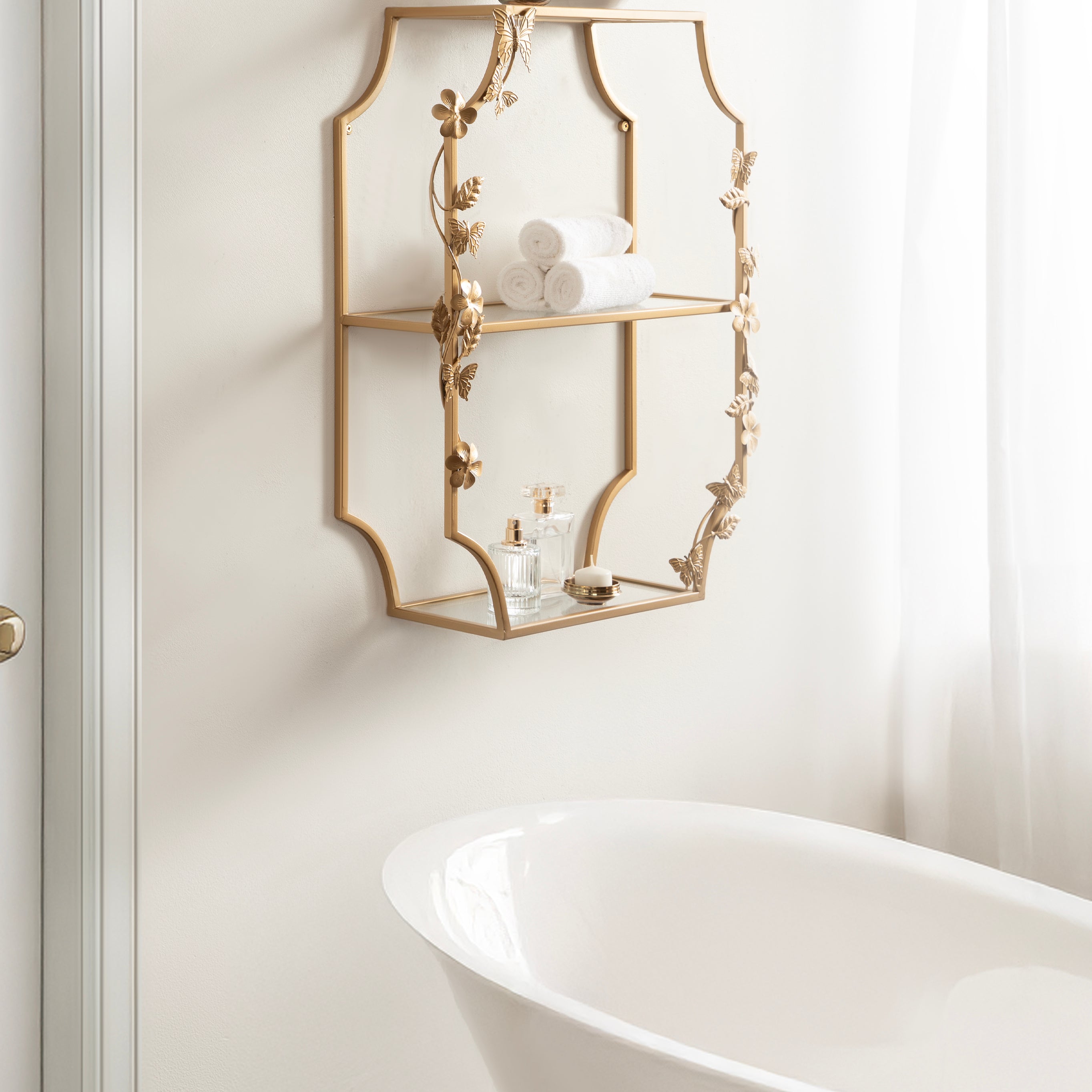 Accent Shelf 20x7x25 Gold 8