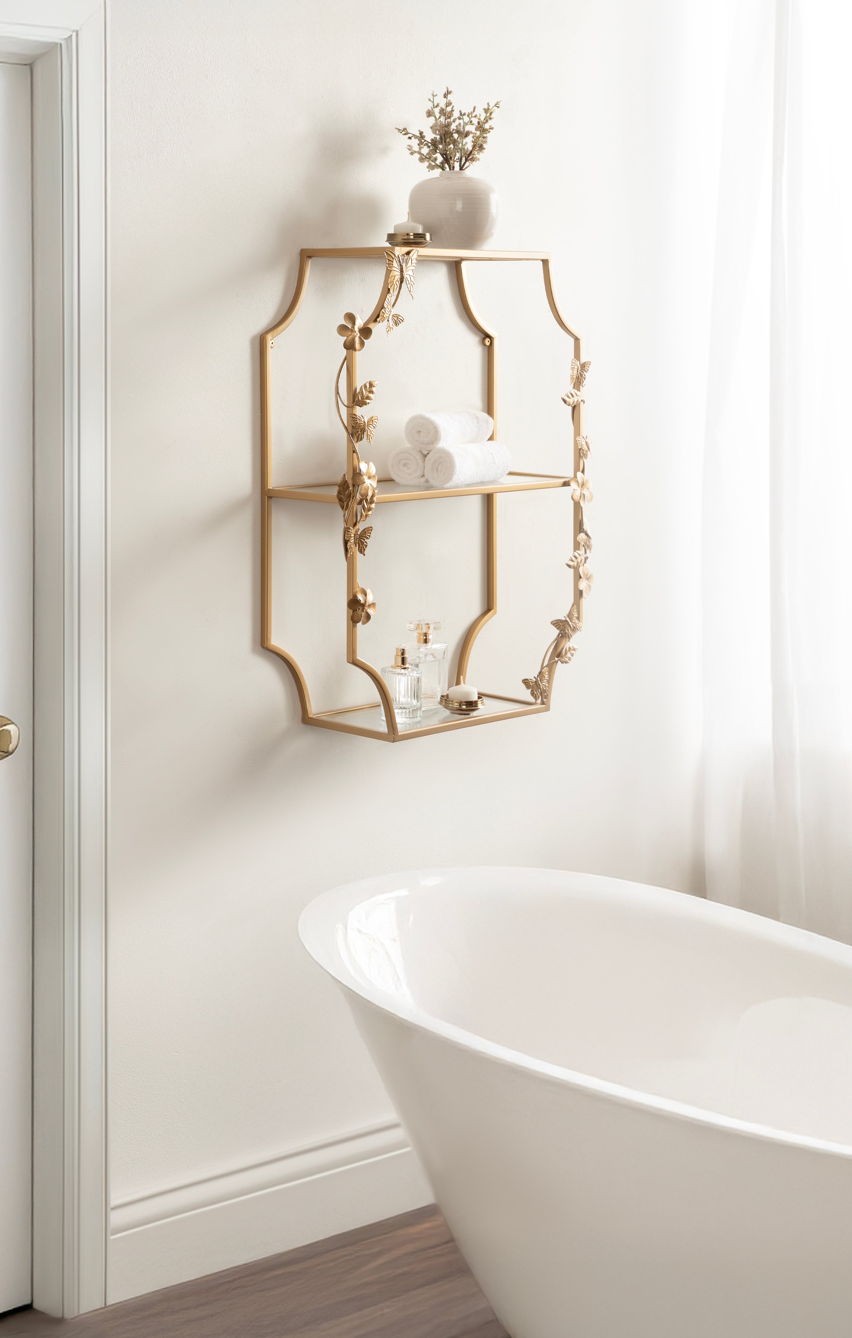 Accent Shelf 20x7x25 Gold 8