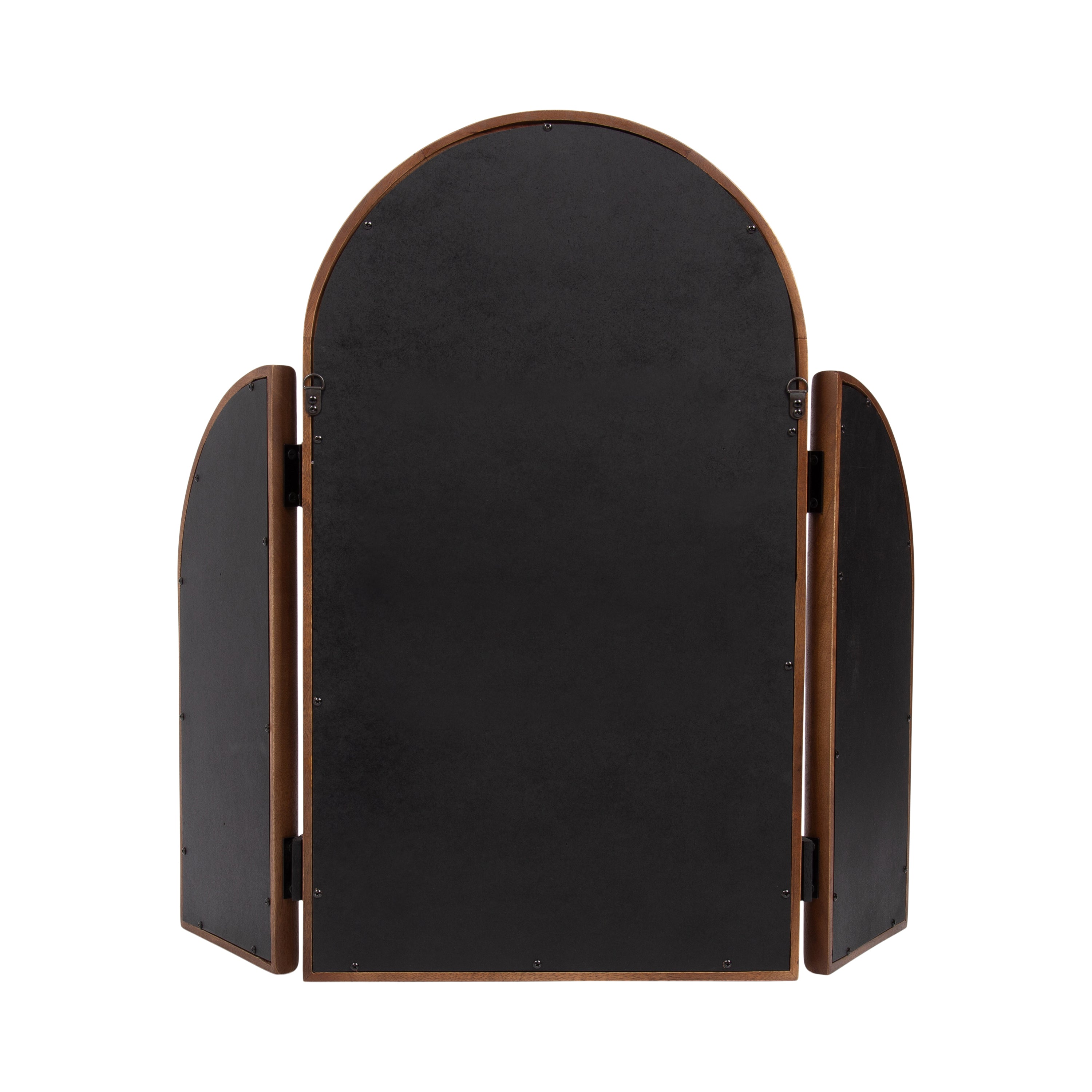 Functional Mirror Walnut Brown 32x28 4