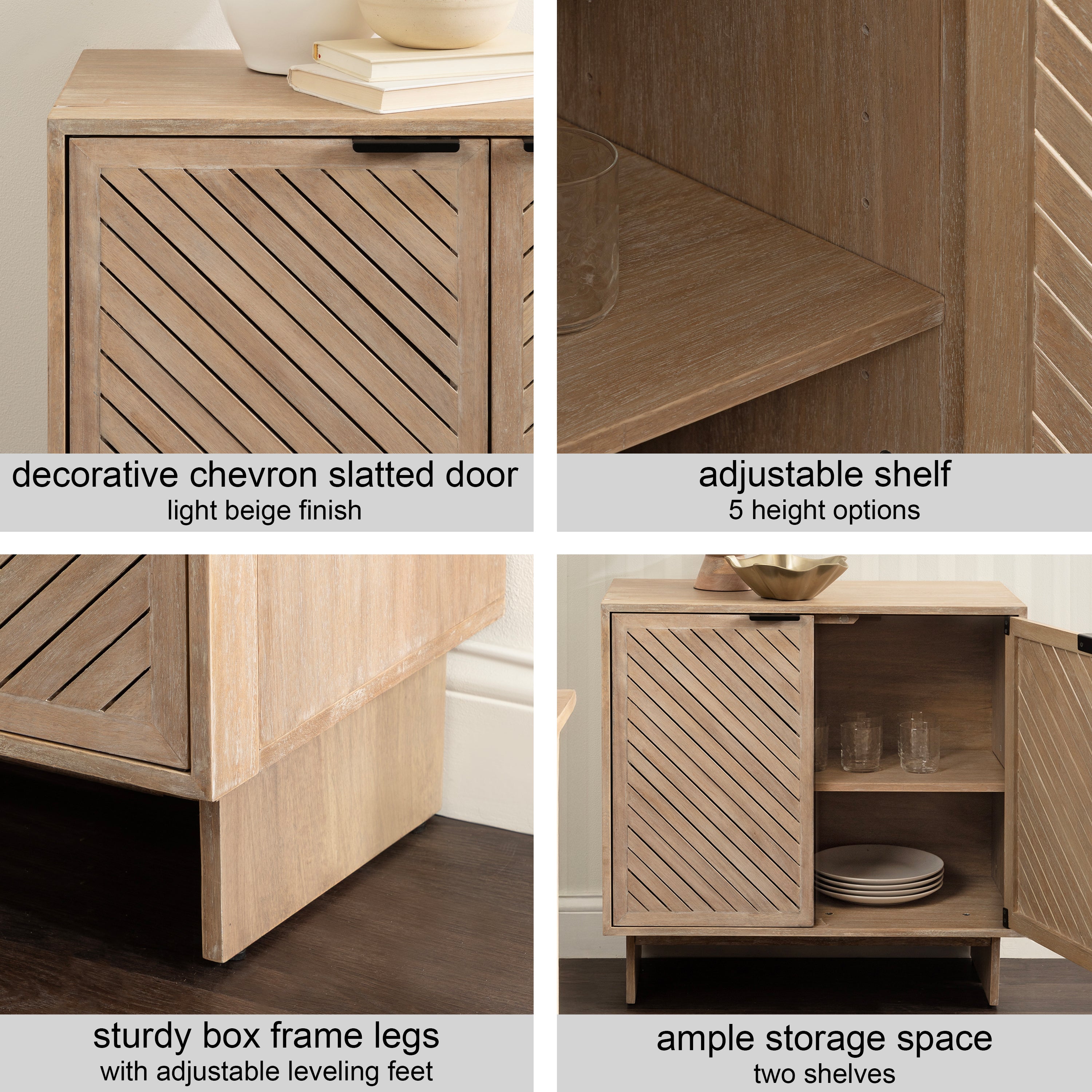 Floor Cabinet Natural Beige 30x15x30 5