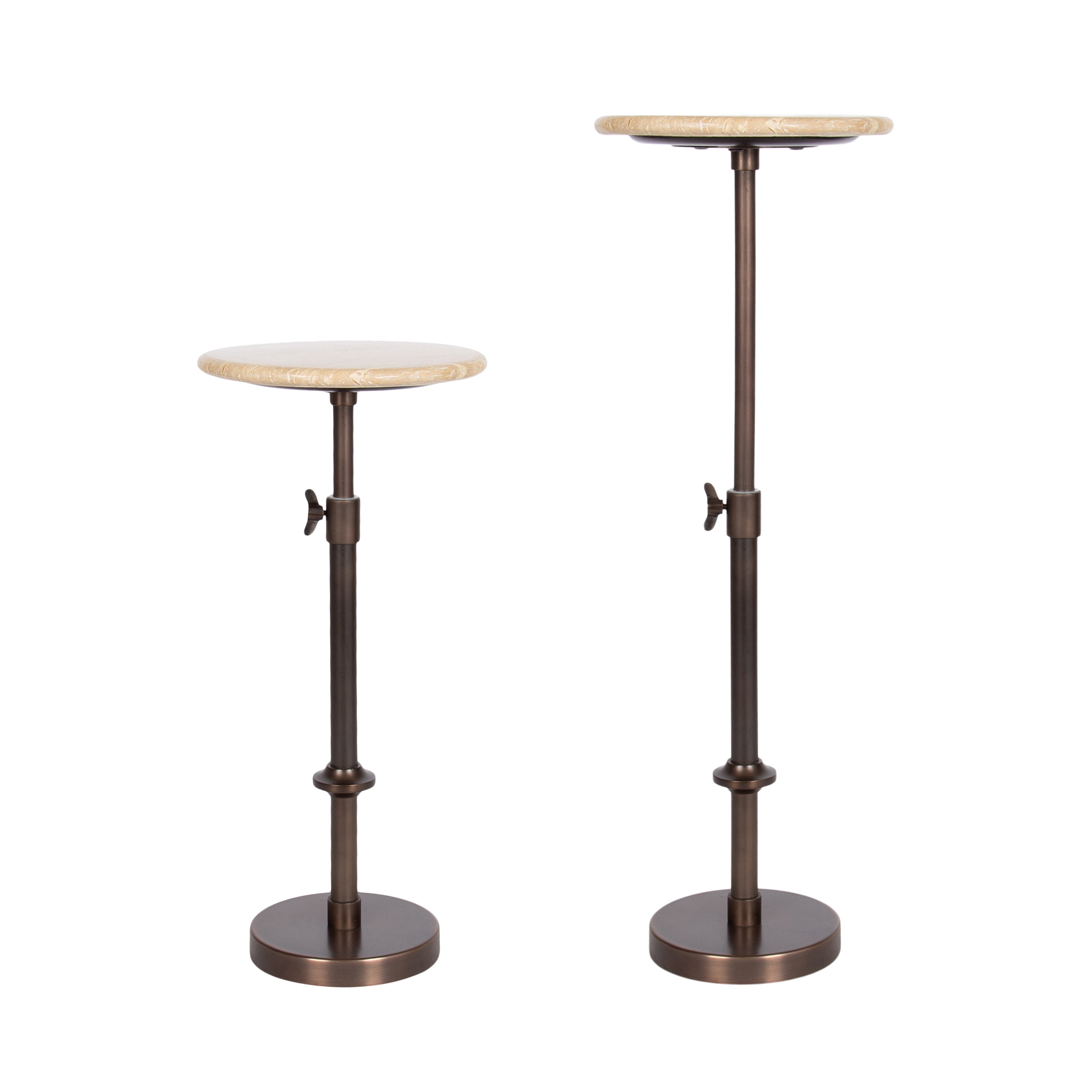 Drink Table 10x10x30 Cream Bronze 6