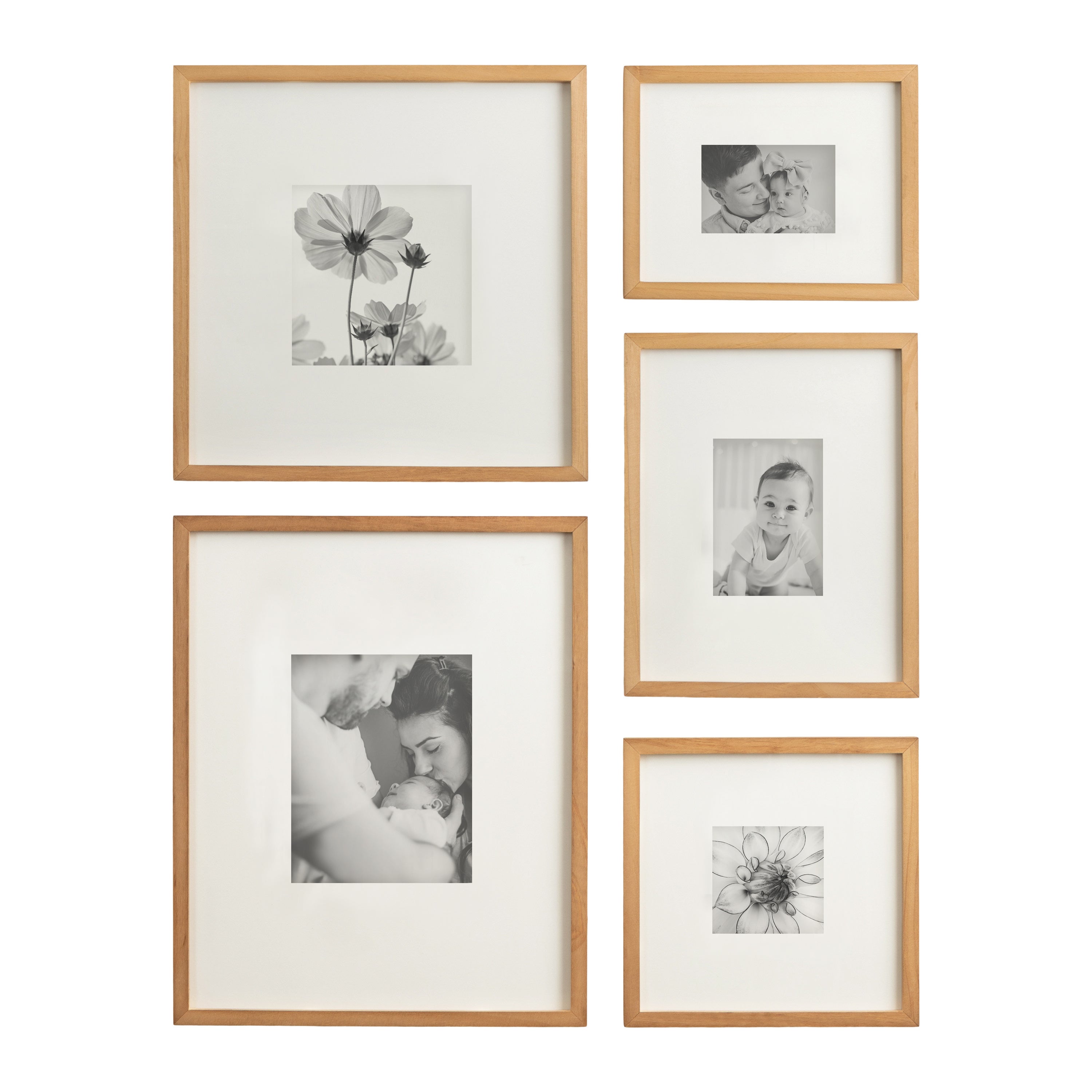 Frame Box Set Rustic Brown 5 Piece 5