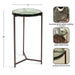 Side Table Green Bronze 13x13x24 2