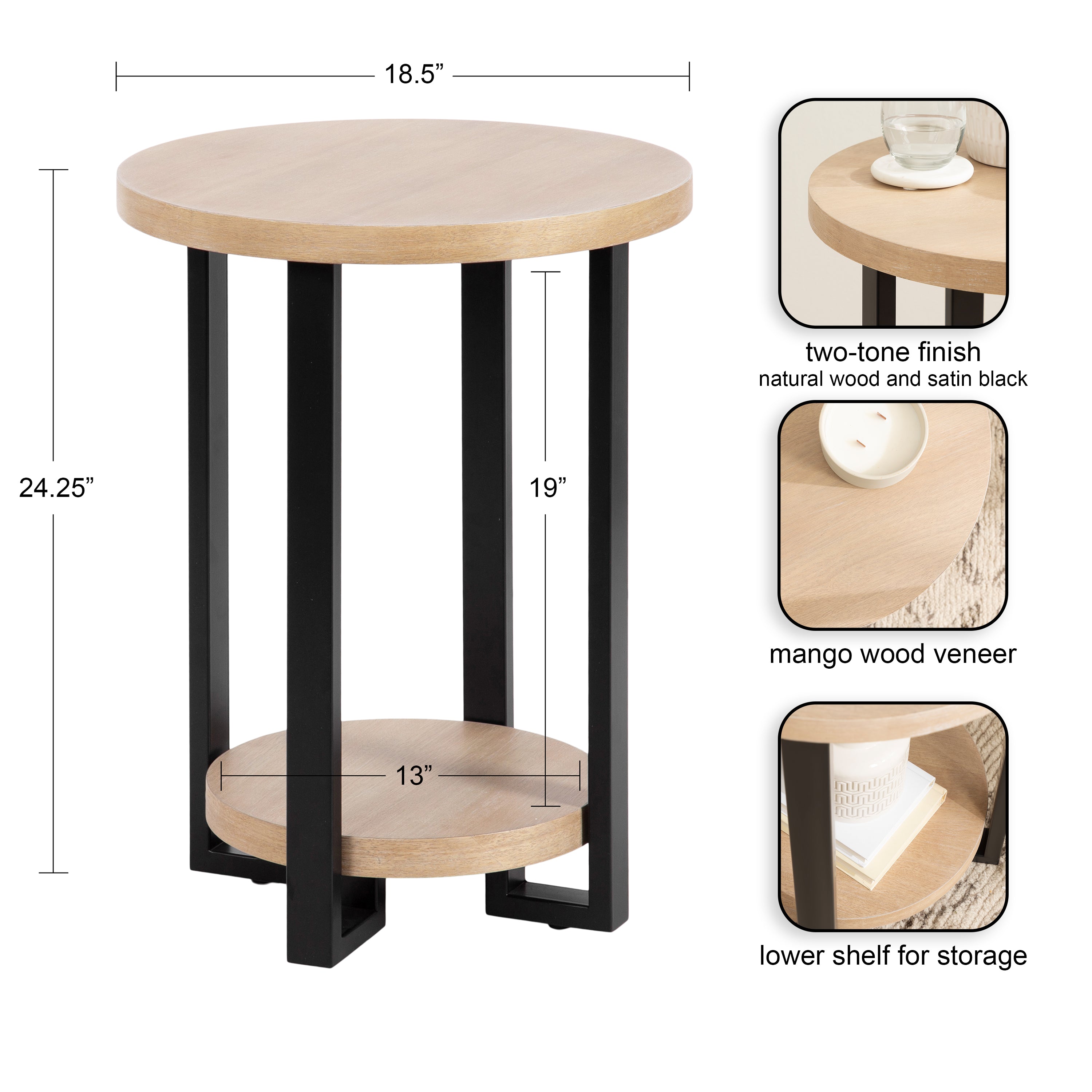 Hendricks Round Side Table