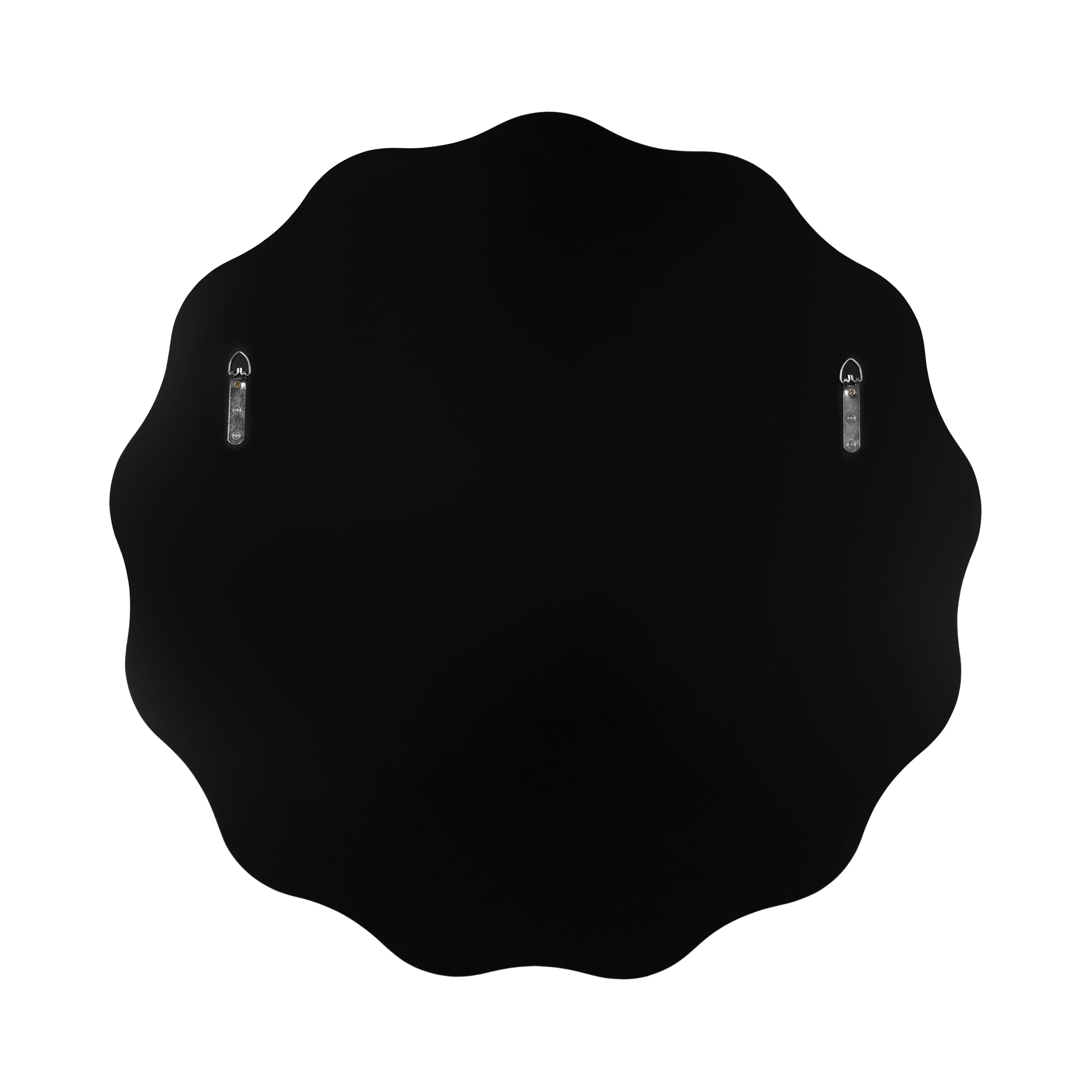 Viona Round Scalloped Mirror