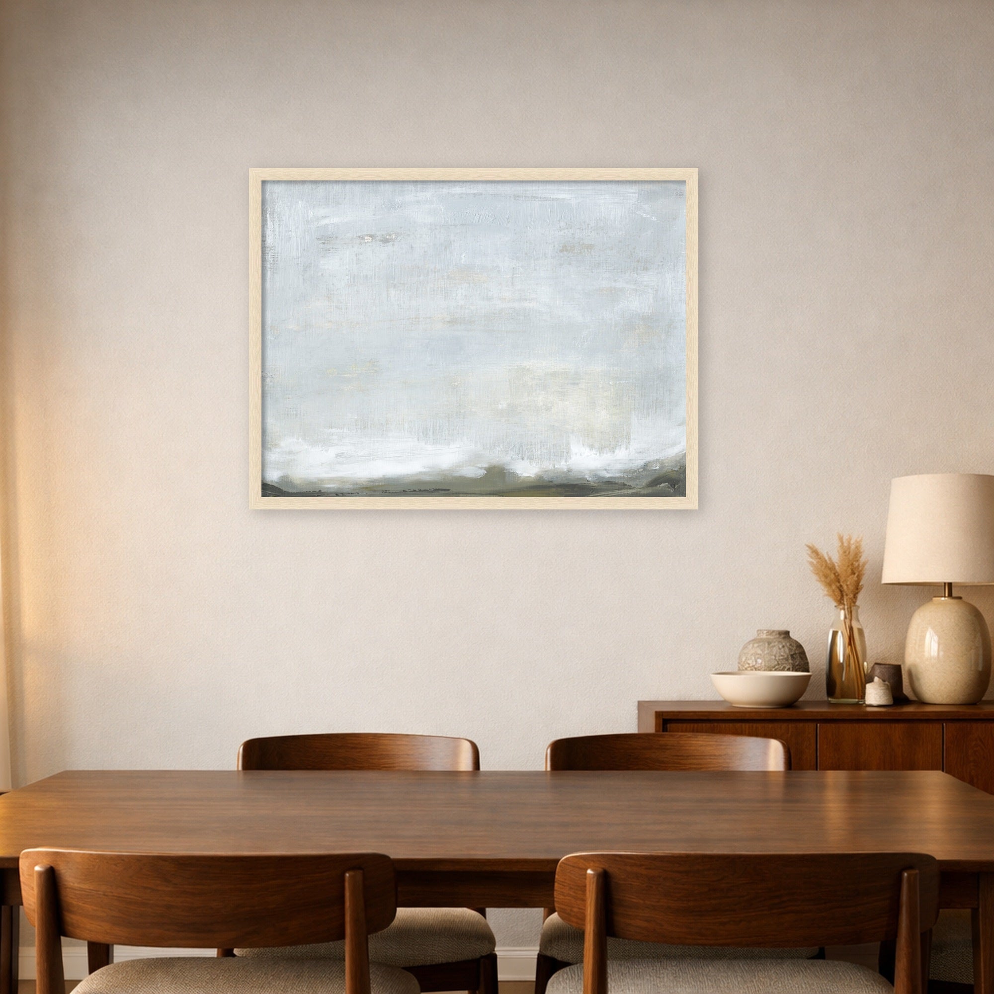 Mounted Canvas 38x29 Woodgrain Stripe Blonde 6