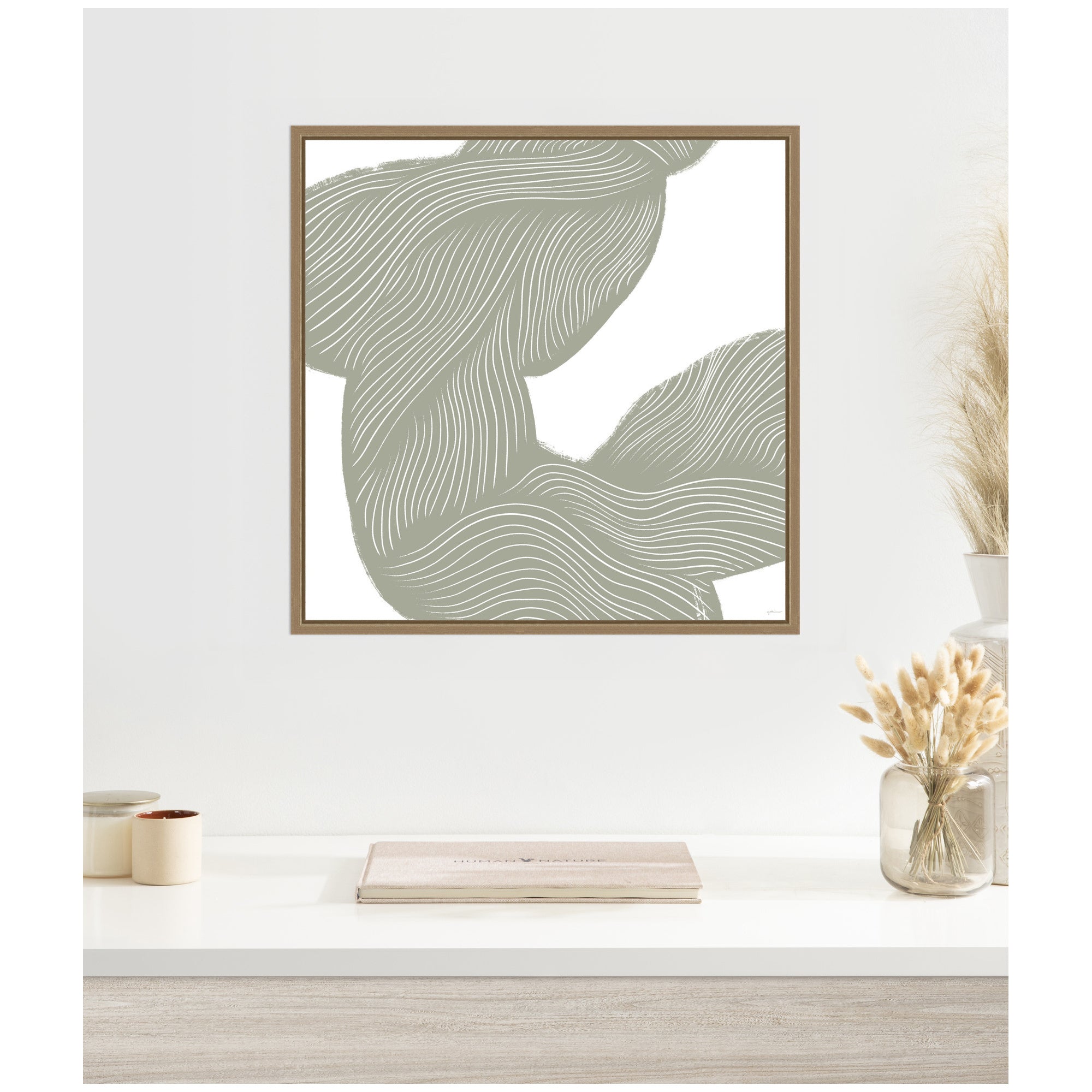 Movement Lines by Gabrielly Guedes Framed Canvas Wall Art Print