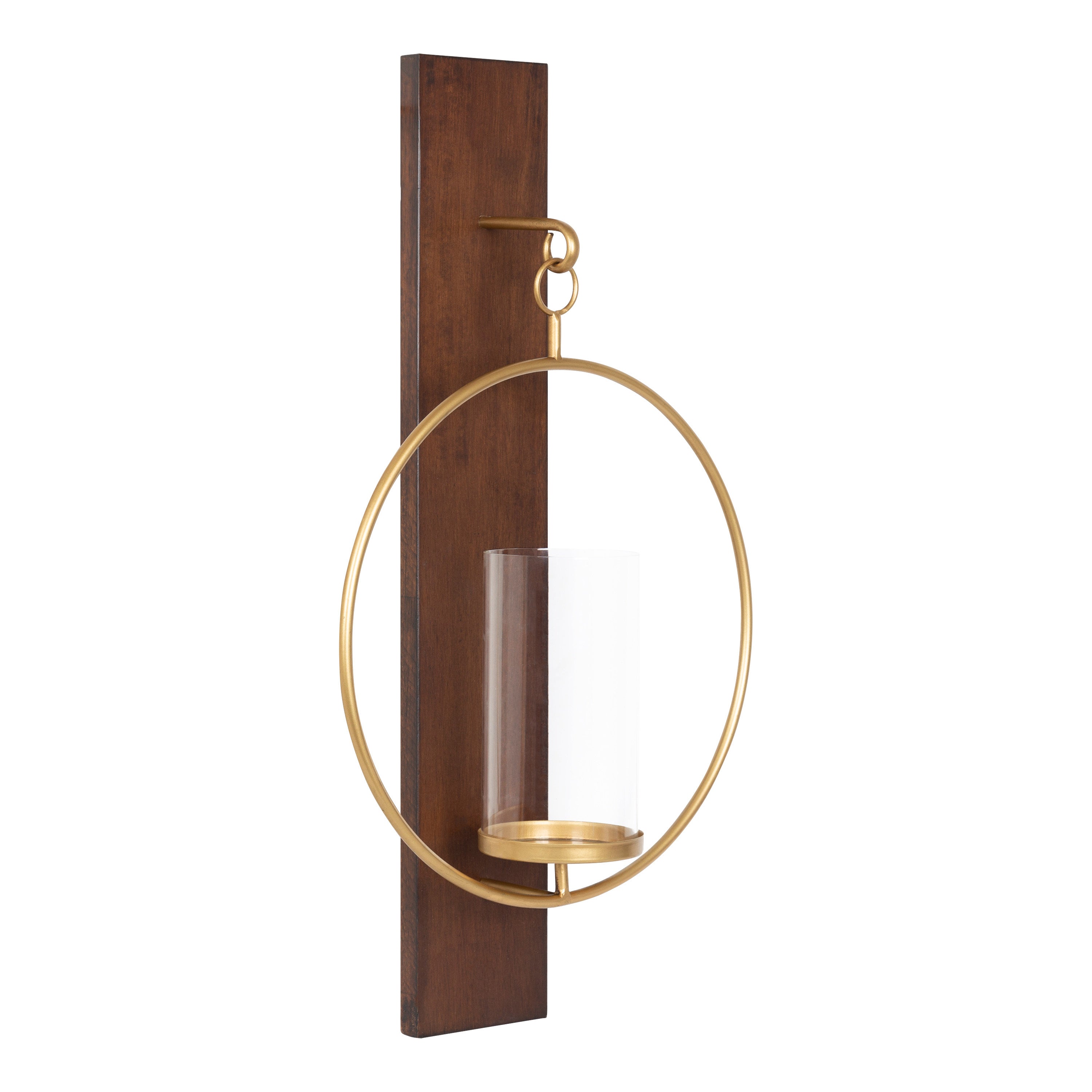 Wall Sconce Walnut Brown 13x24 1