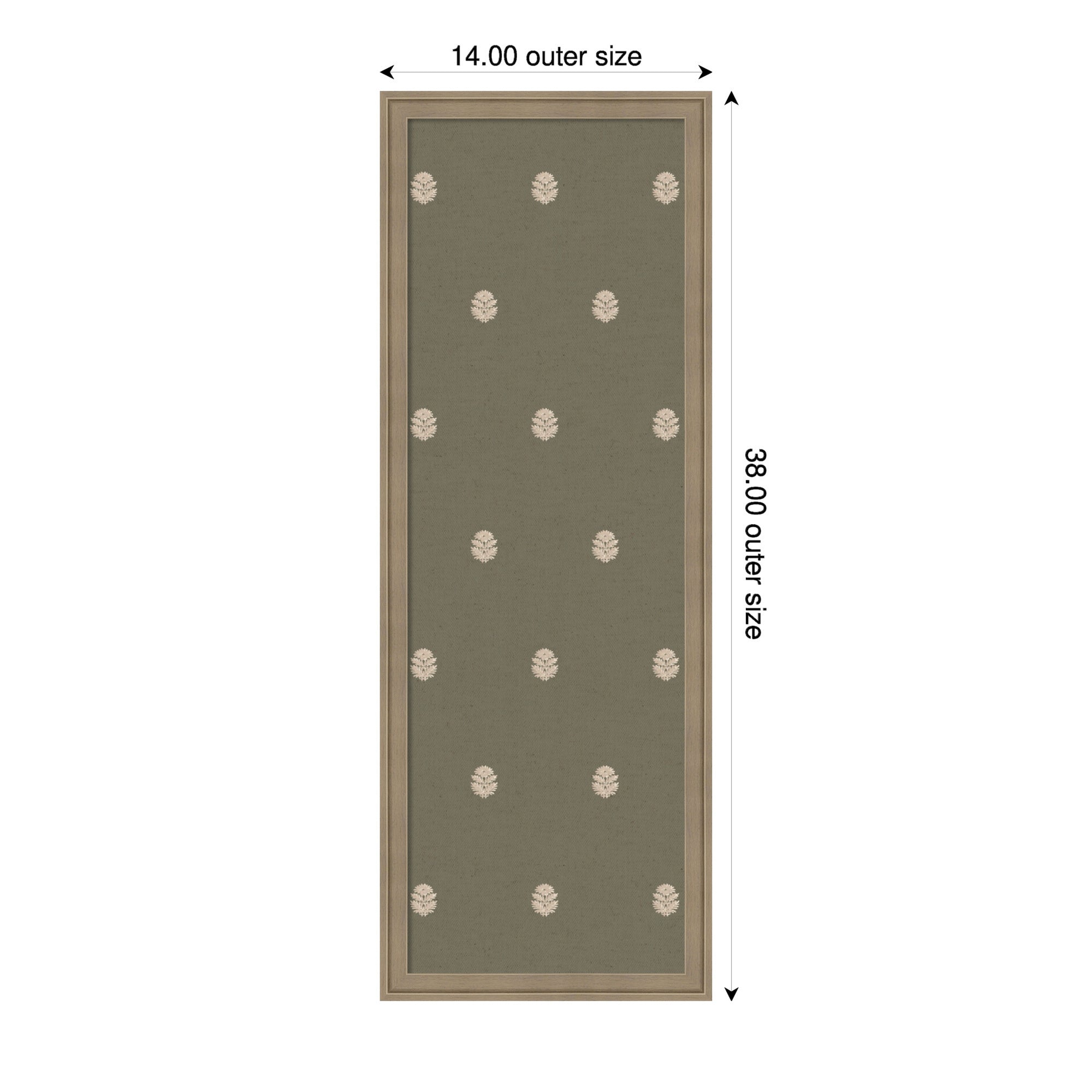 Magnetic Canvas 14x38 Florence Light Brown 2