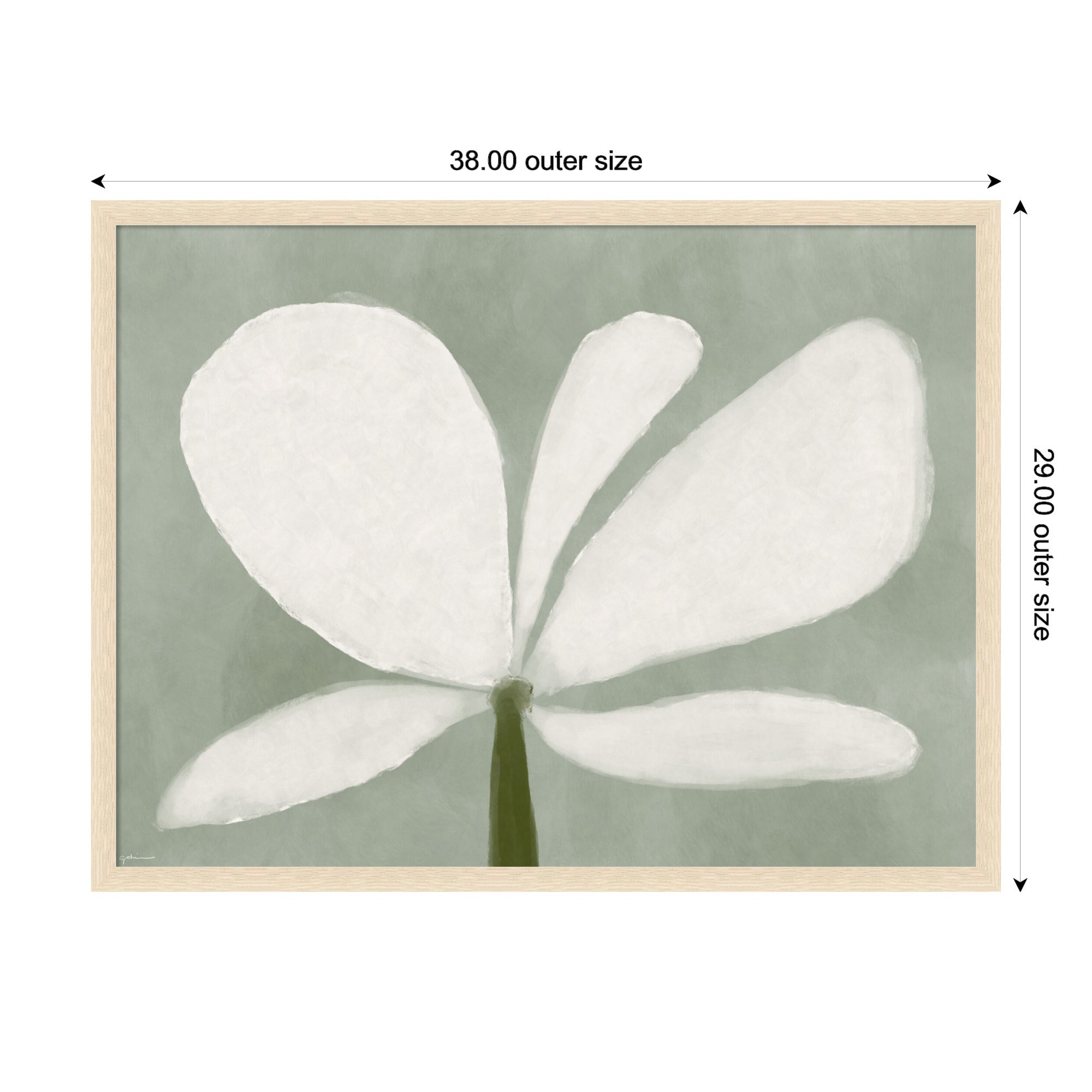Mounted Canvas 38x29 Woodgrain Stripe Blonde 2