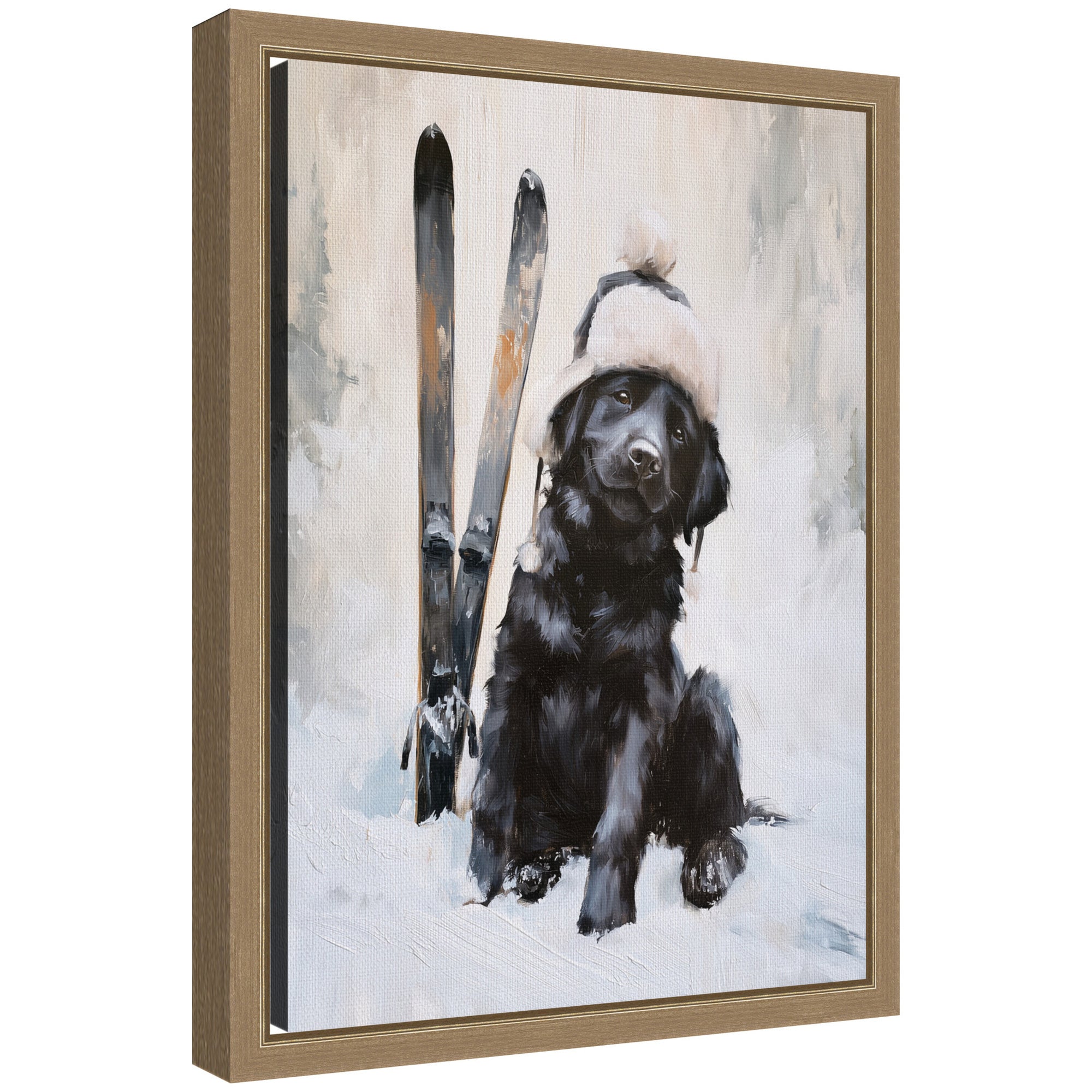 Framed Canvas Sylvie Dark Gold 10x13 1