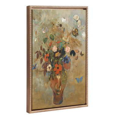 Framed Canvas 18x24 Sylvie Beaded Dark Gold 1