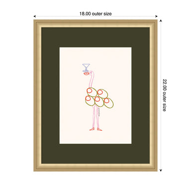 Framed Art 18x22 Florence Gold 2