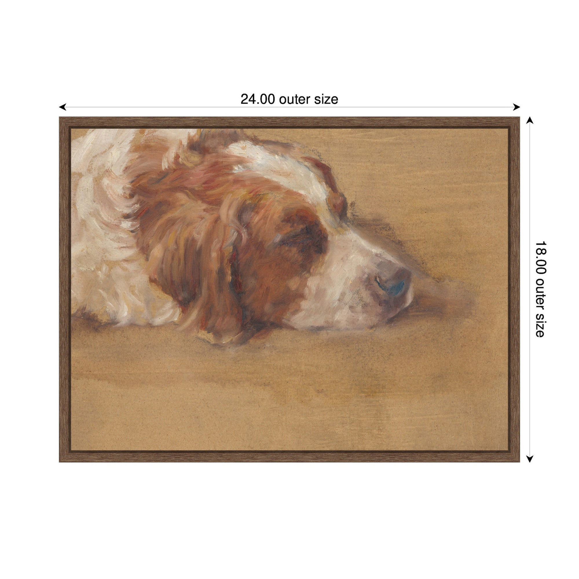 Framed Canvas 24x18 Sylvie Walnut 2