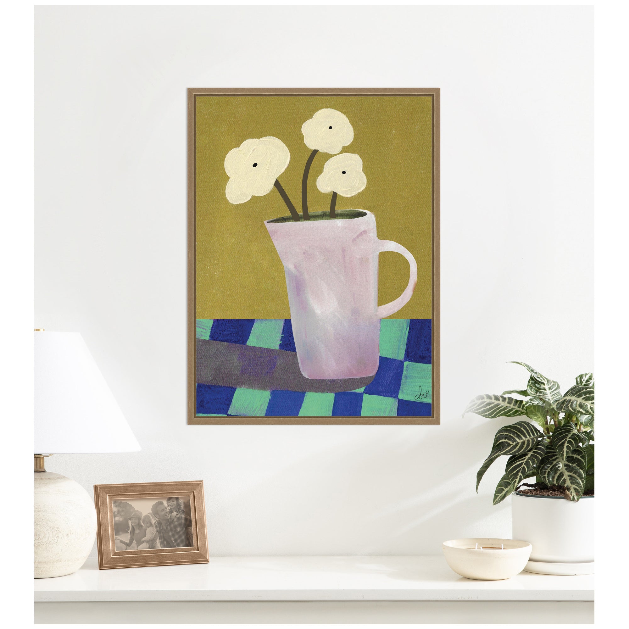 Framed Canvas 18x24 Sylvie Dark Gold 7