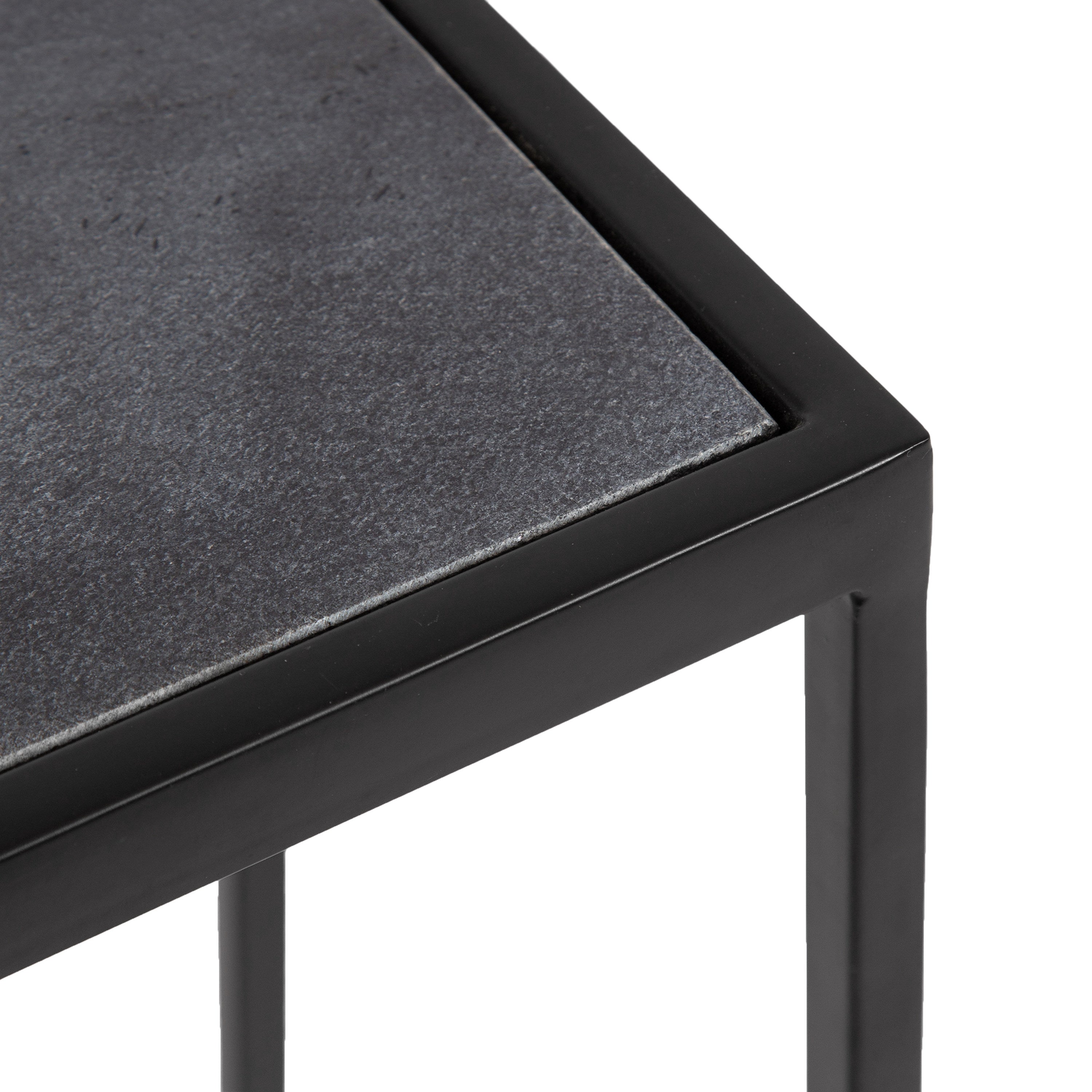 Side Table Black 16x8x24 3