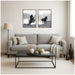 Art Set Sylvie Walnut 2 Piece Set 18x24 5