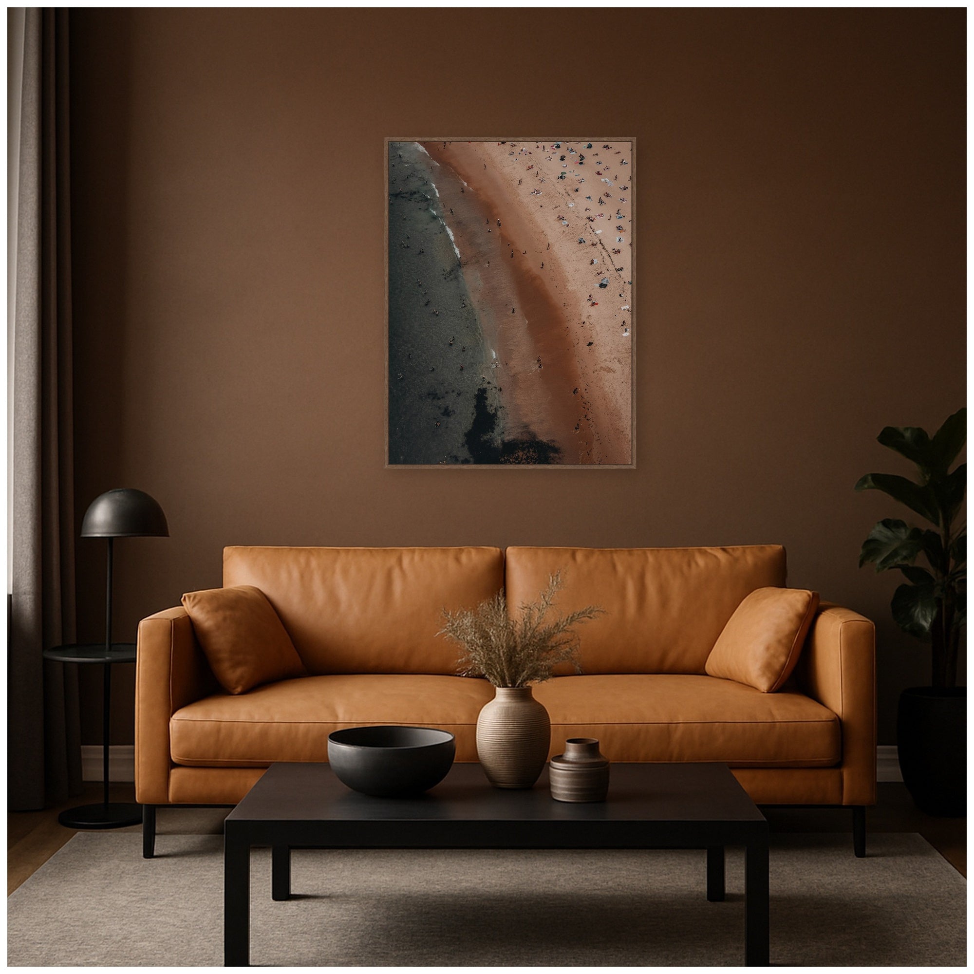 Framed Canvas 32x42 Sylvie Walnut 6