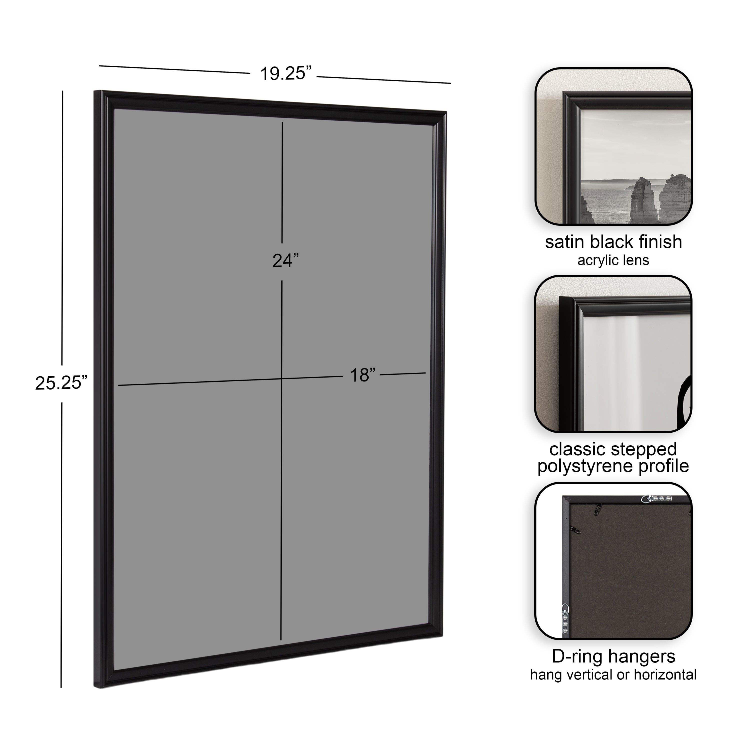 Poster Frame Black 18x24 2