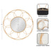 Round Mirror Brown 34x34 2
