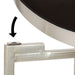 Tea Table Black Silver 14x14x26 5