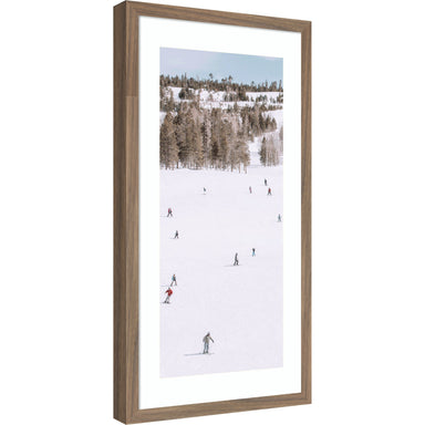 Framed Art Svelte Walnut 13x25 1