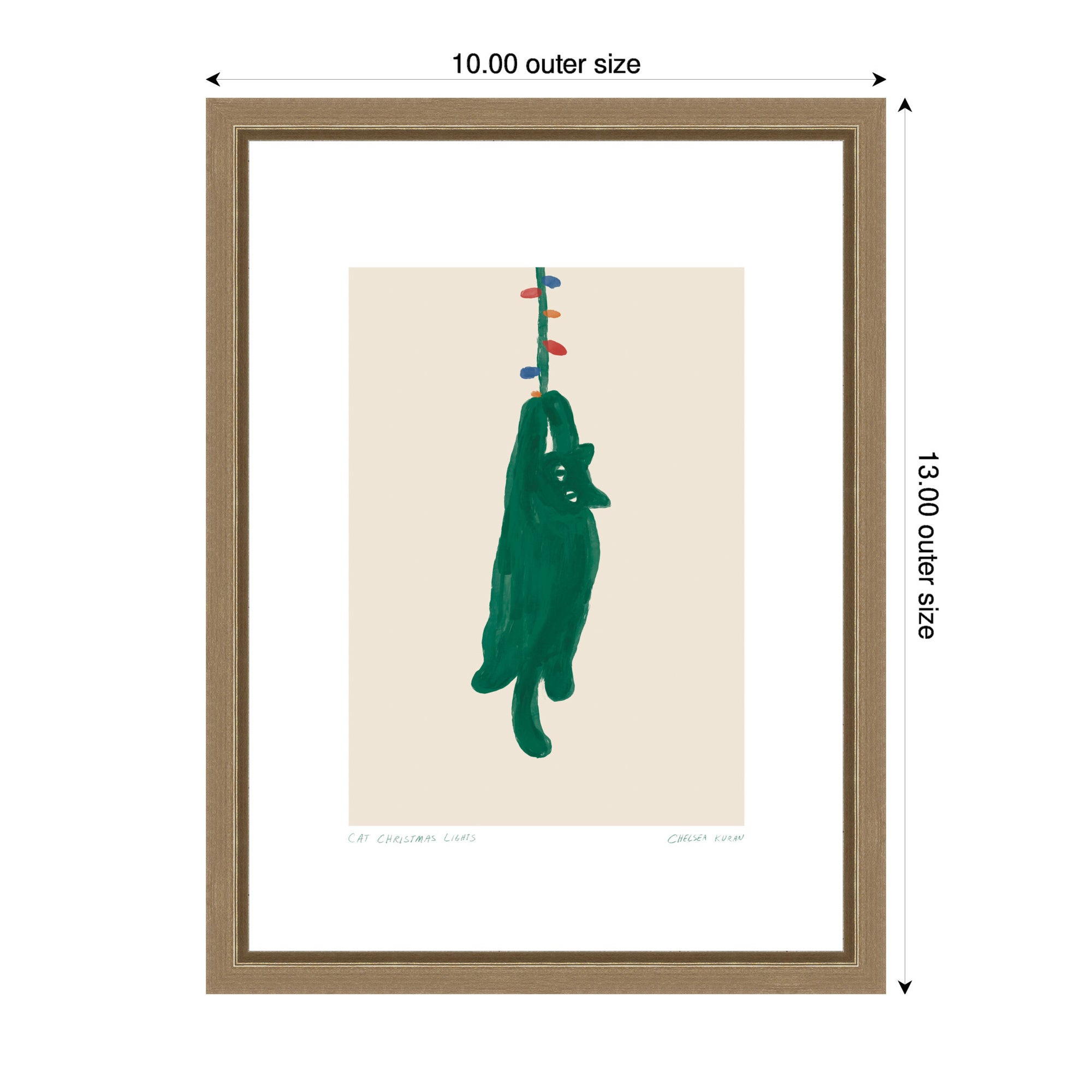 Framed Canvas Sylvie Dark Gold 10x13 2