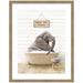 Framed Art Woodgrain Stripe Mocha 27x34 1