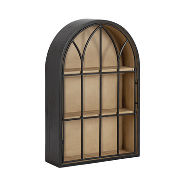Cabinet Black Natural 16x6x24 1