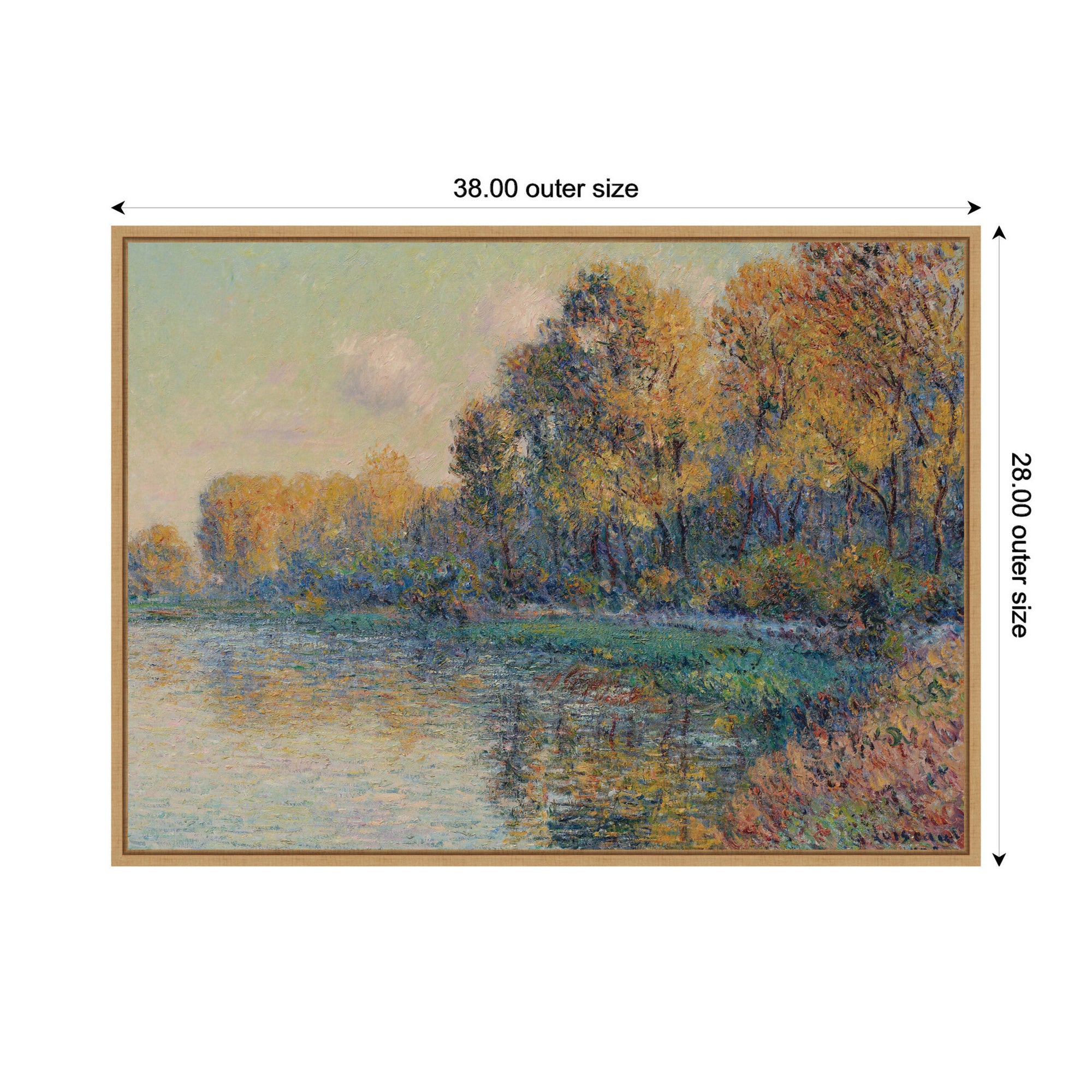Framed Canvas 38x28 Sylvie Natural 2