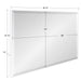 Rectangle Mirror White 24.75x36.75 6