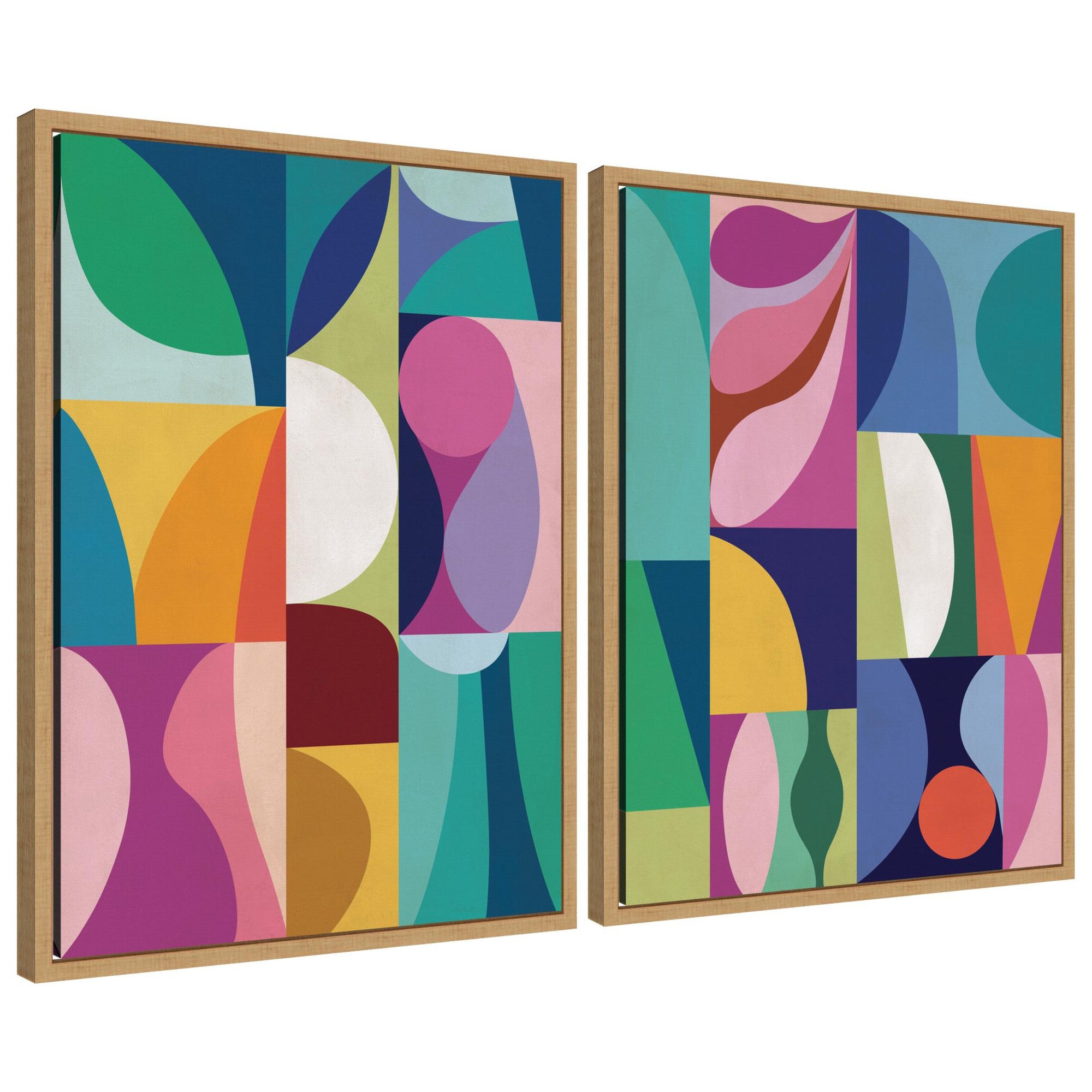 Abstract 2 Piece Framed Canvas Wall Art Set by Rachel Lee