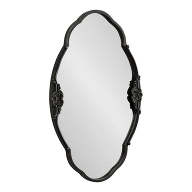 Scallop Mirror Black 30x18 1