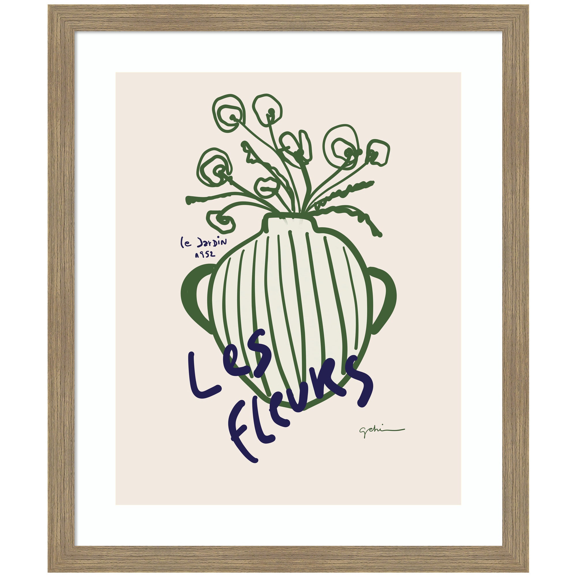 Le Jardin by Gabrielly Guedes Framed Wall Art Print
