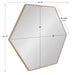 Hexagon Mirror Natural 30x30 5